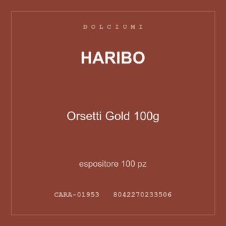 Haribo Orsetti Gold 100g — espositore 300 pz