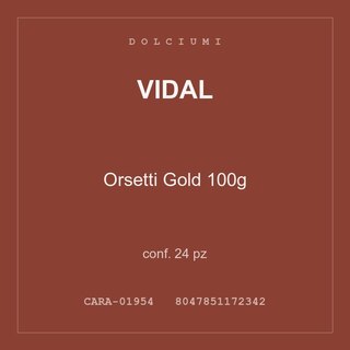 Vidal Orsetti Gold 100g — conf. 24 pz