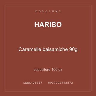 Haribo Caramelle balsamiche 90g — espositore 50 pz