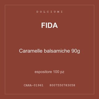 Fida Caramelle balsamiche 90g — espositore 200 pz