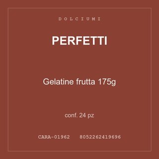 Perfetti Gelatine frutta 175g — conf. 12 pz