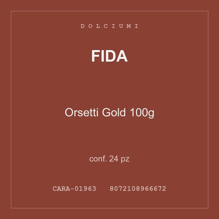 Fida Orsetti Gold 100g — conf. 12 pz