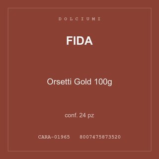 Fida Orsetti Gold 100g — conf. 50 pz