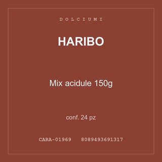 Haribo Mix acidule 150g — conf. 50 pz