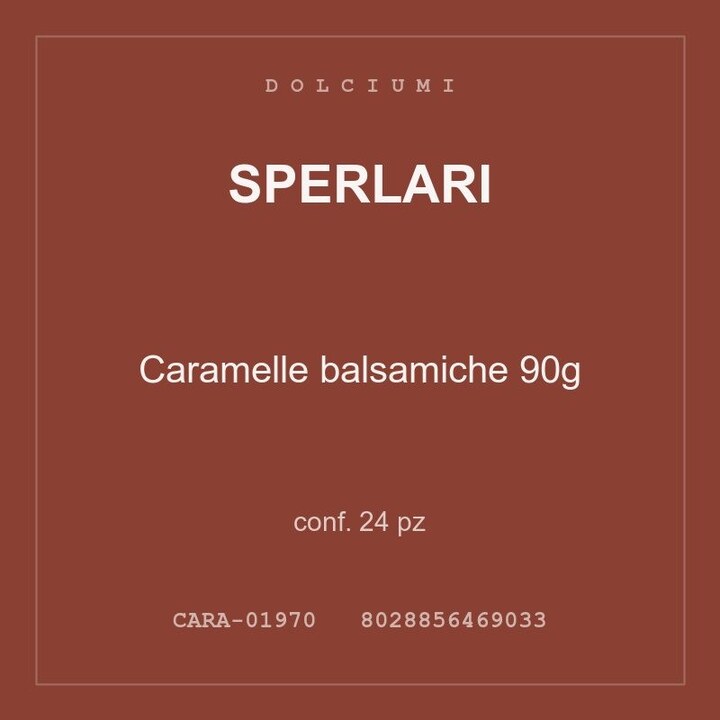 Sperlari Caramelle balsamiche 90g — conf. 50 pz