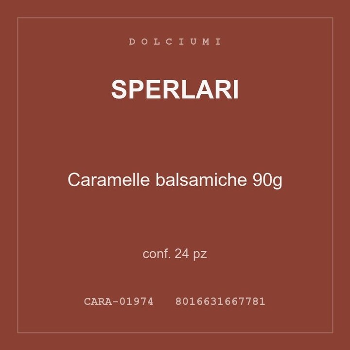 Sperlari Caramelle balsamiche 90g — conf. 70 pz