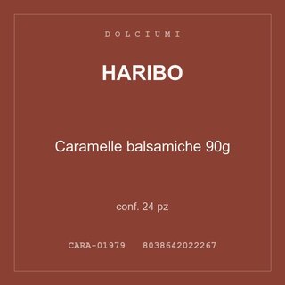 Haribo Caramelle balsamiche 90g — conf. 24 pz