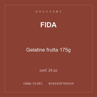 Fida Gelatine frutta 175g — conf. 24 pz