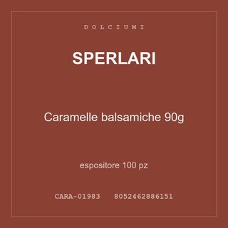 Sperlari Caramelle balsamiche 90g — espositore 100 pz