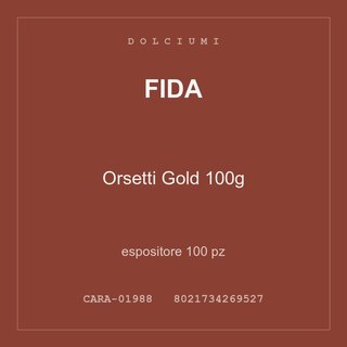 Fida Orsetti Gold 100g — espositore 50 pz