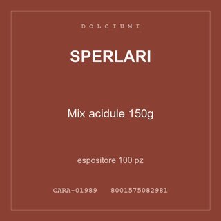 Sperlari Mix acidule 150g — espositore 300 pz