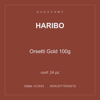 Haribo Orsetti Gold 100g — conf. 50 pz