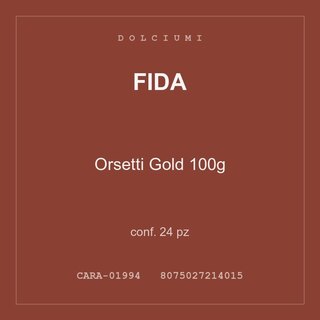 Fida Orsetti Gold 100g — conf. 70 pz
