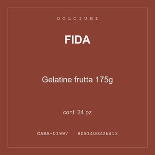 Fida Gelatine frutta 175g — conf. 12 pz