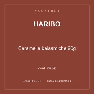 Haribo Caramelle balsamiche 90g — conf. 12 pz