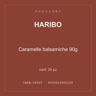 Haribo Caramelle balsamiche 90g — conf. 50 pz