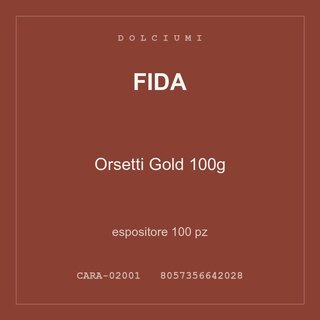 Fida Orsetti Gold 100g — espositore 200 pz