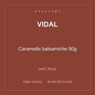 Vidal Caramelle balsamiche 90g — conf. 12 pz
