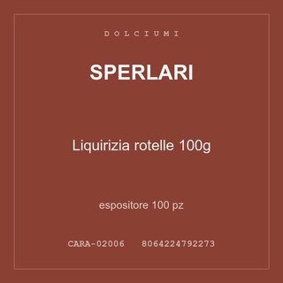 Sperlari Liquirizia rotelle 100g — espositore 200 pz