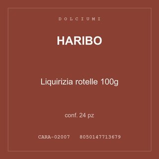 Haribo Liquirizia rotelle 100g — conf. 95 pz