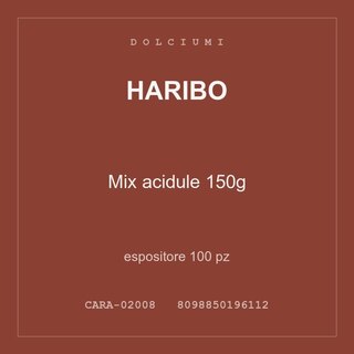 Haribo Mix acidule 150g — espositore 100 pz