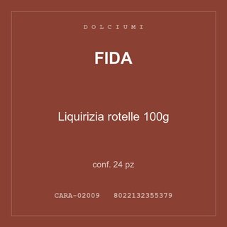Fida Liquirizia rotelle 100g — conf. 12 pz