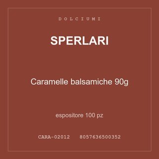 Sperlari Caramelle balsamiche 90g — espositore 50 pz