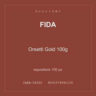 Fida Orsetti Gold 100g — espositore 300 pz