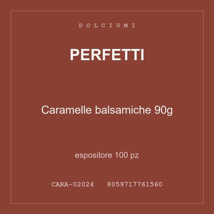 Perfetti Caramelle balsamiche 90g — espositore 300 pz