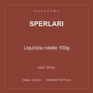Sperlari Liquirizia rotelle 100g — conf. 12 pz