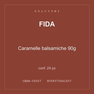 Fida Caramelle balsamiche 90g — conf. 24 pz
