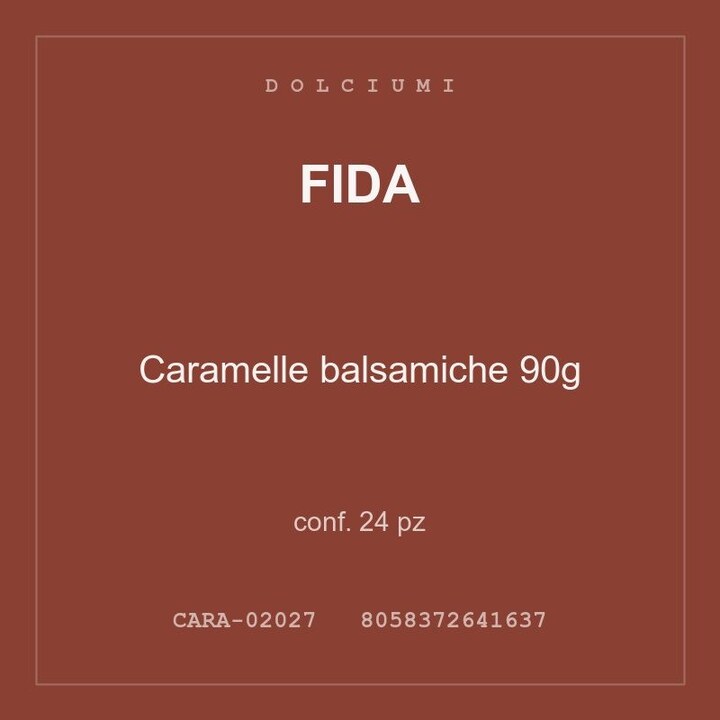 Fida Caramelle balsamiche 90g — conf. 24 pz