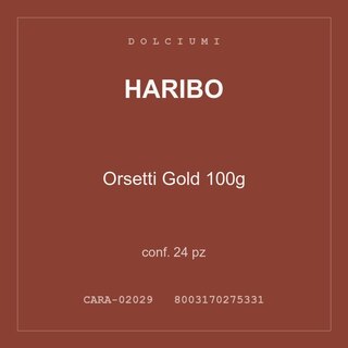Haribo Orsetti Gold 100g — conf. 70 pz