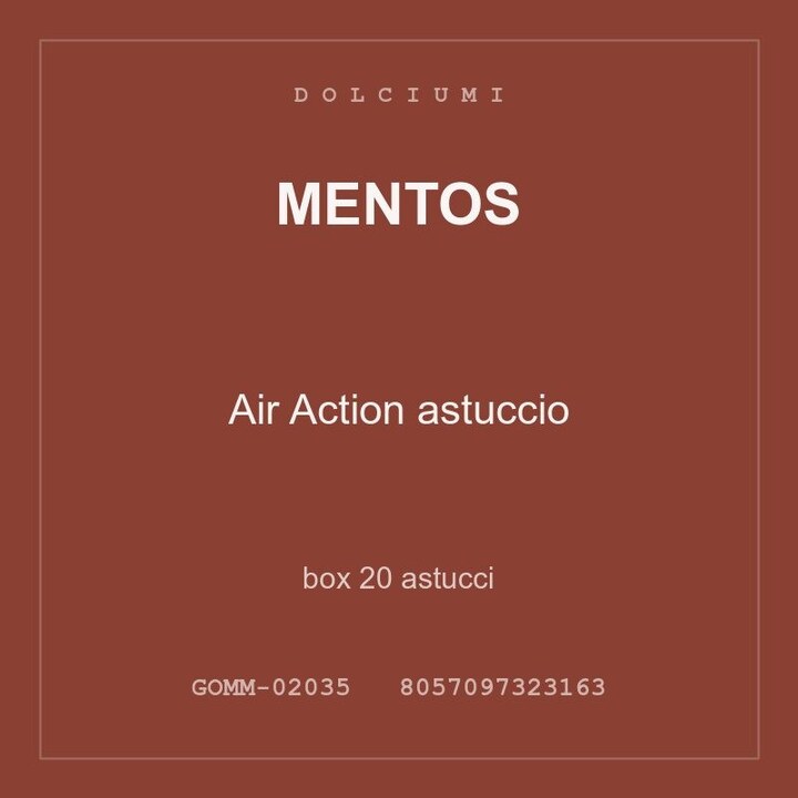 Mentos Air Action astuccio — box 20 astucci