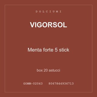 Vigorsol Menta forte 5 stick — box 20 astucci