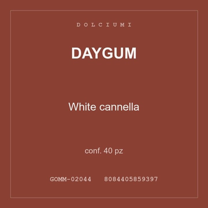Daygum White cannella — conf. 40 pz
