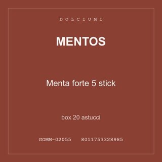 Mentos Menta forte 5 stick — box 40 astucci