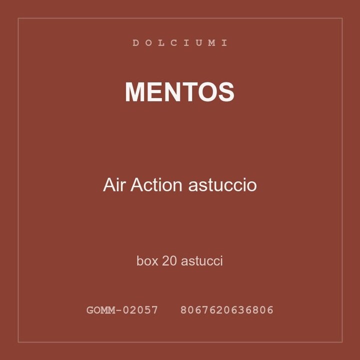 Mentos Air Action astuccio — box 60 astucci