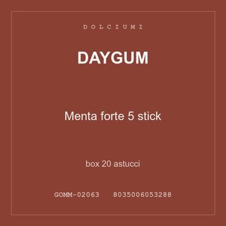 Daygum Menta forte 5 stick — box 20 astucci