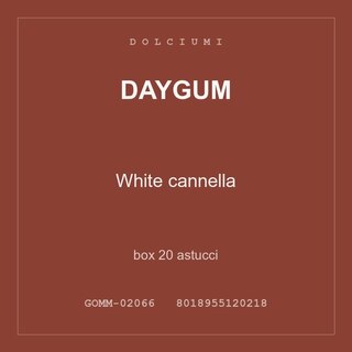 Daygum White cannella — box 10 astucci