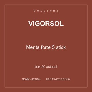 Vigorsol Menta forte 5 stick — box 10 astucci