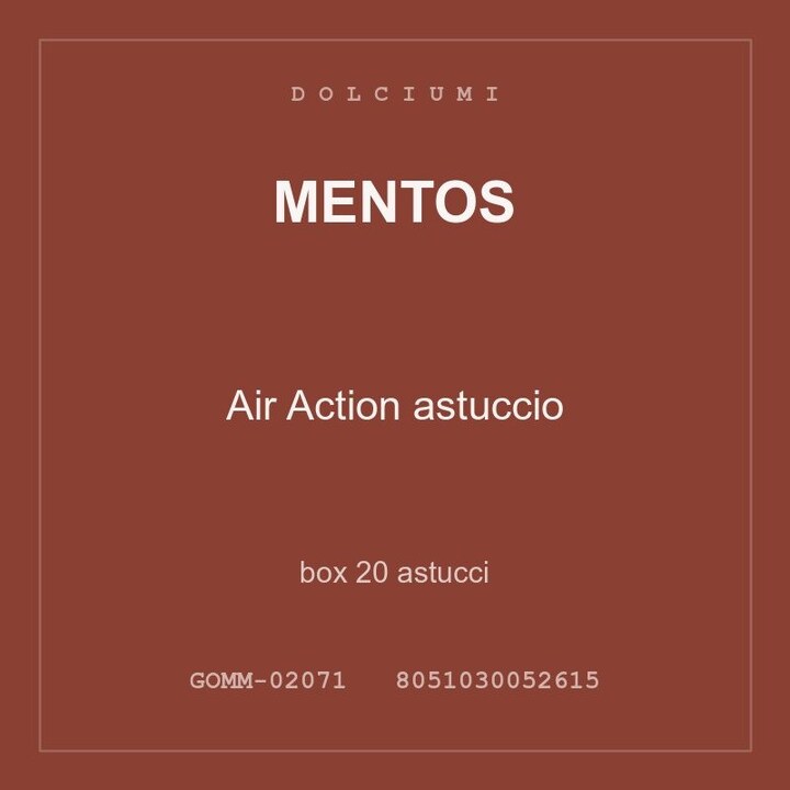 Mentos Air Action astuccio — box 5 astucci