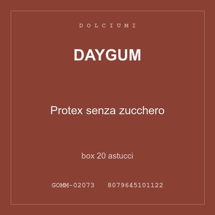 Daygum Protex senza zucchero — box 20 astucci
