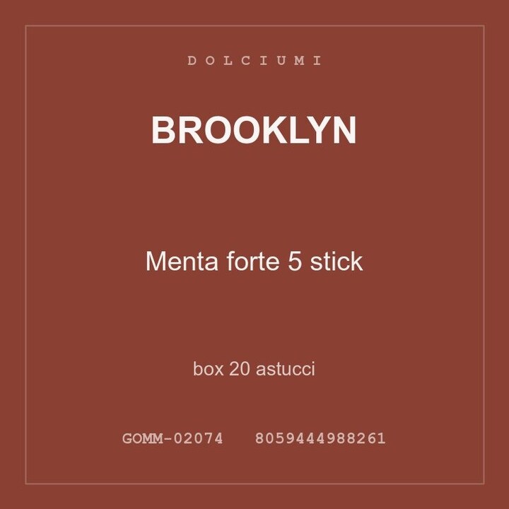 Brooklyn Menta forte 5 stick — box 20 astucci