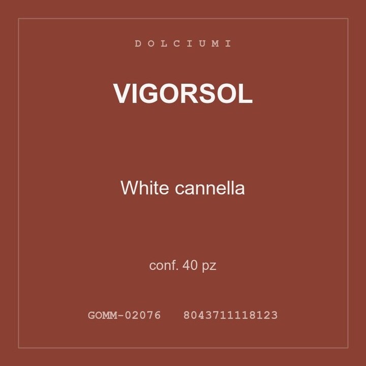 Vigorsol White cannella — conf. 40 pz