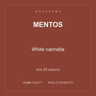 Mentos White cannella — box 20 astucci