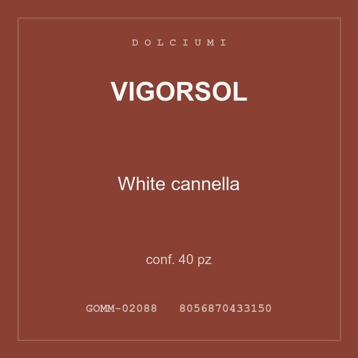 Vigorsol White cannella — conf. 20 pz