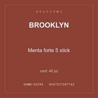 Brooklyn Menta forte 5 stick — conf. 80 pz