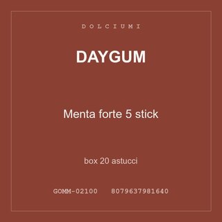 Daygum Menta forte 5 stick — box 10 astucci