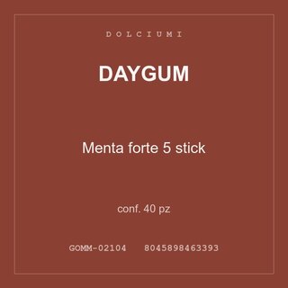 Daygum Menta forte 5 stick — conf. 20 pz